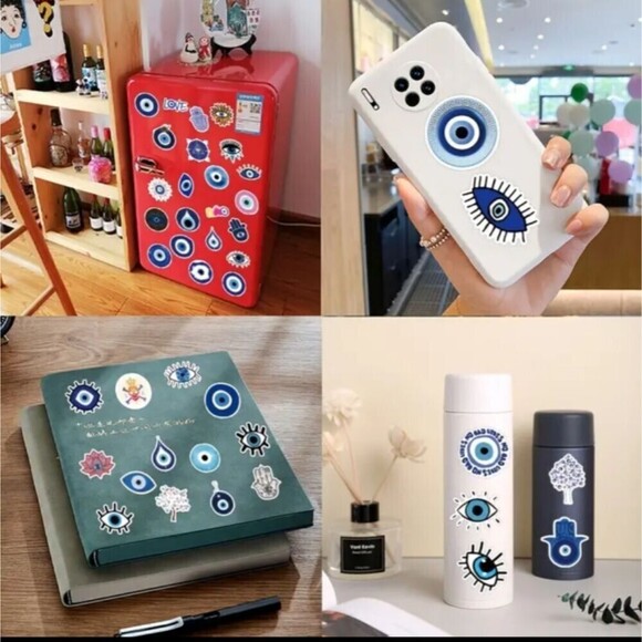 Evil eye protection stickers decals diy crafts - Picture 3 of 8